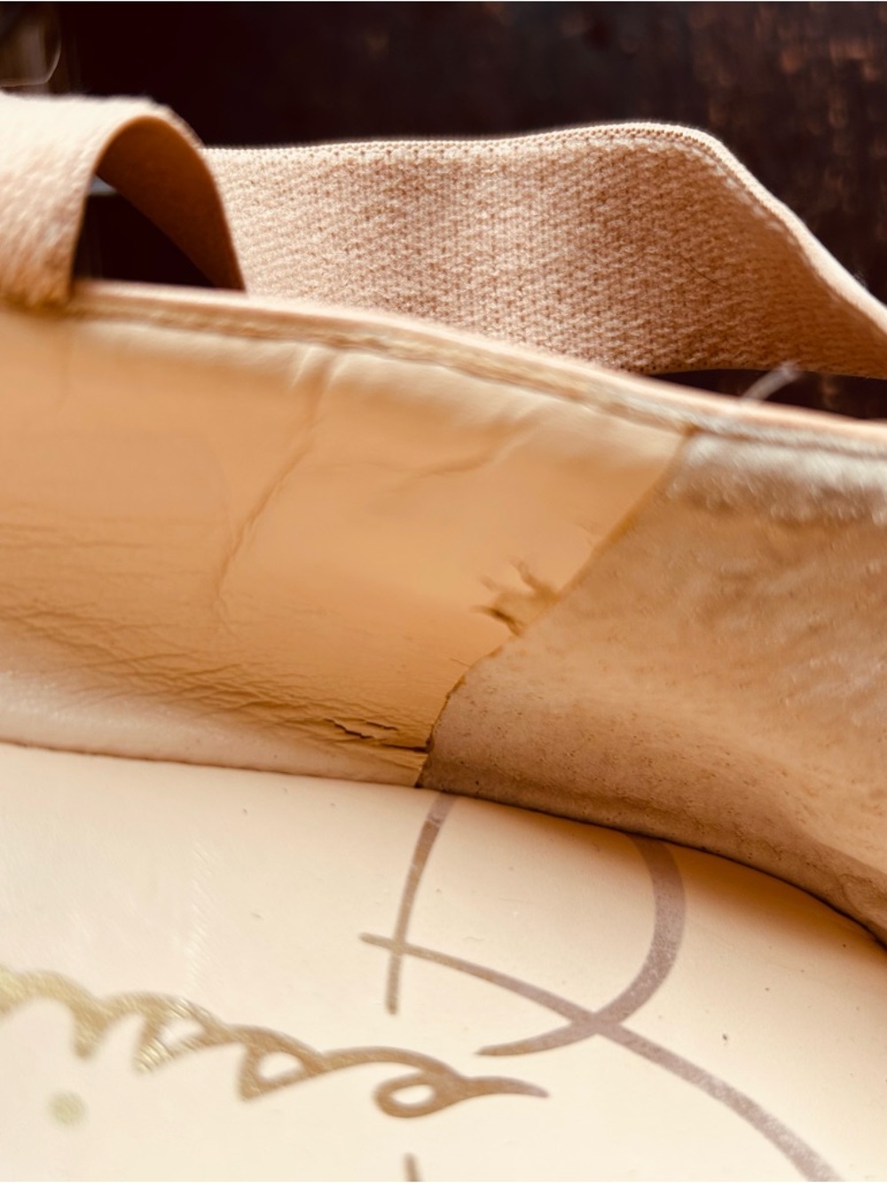 Jessica Simpson Ballet Inspired Bush Pink Flats Elastic Wrap Straps Size 10 - Picture 7 of 7